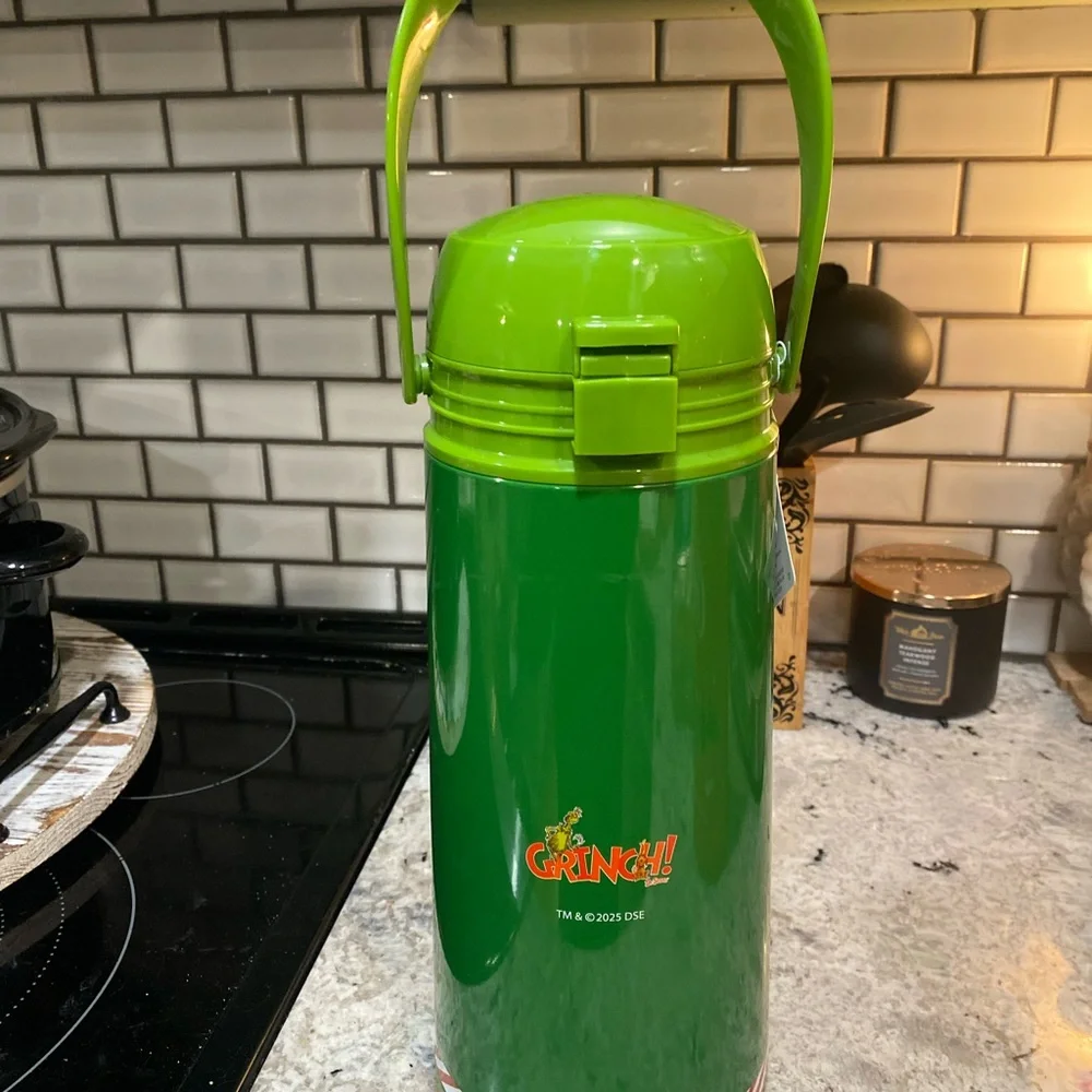 Williams Sonoma Green Grinch Thermos